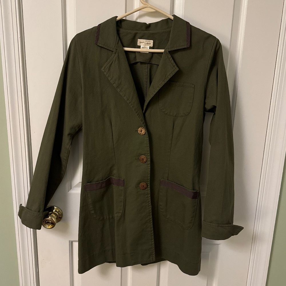 Neesh olive green mid length jacket